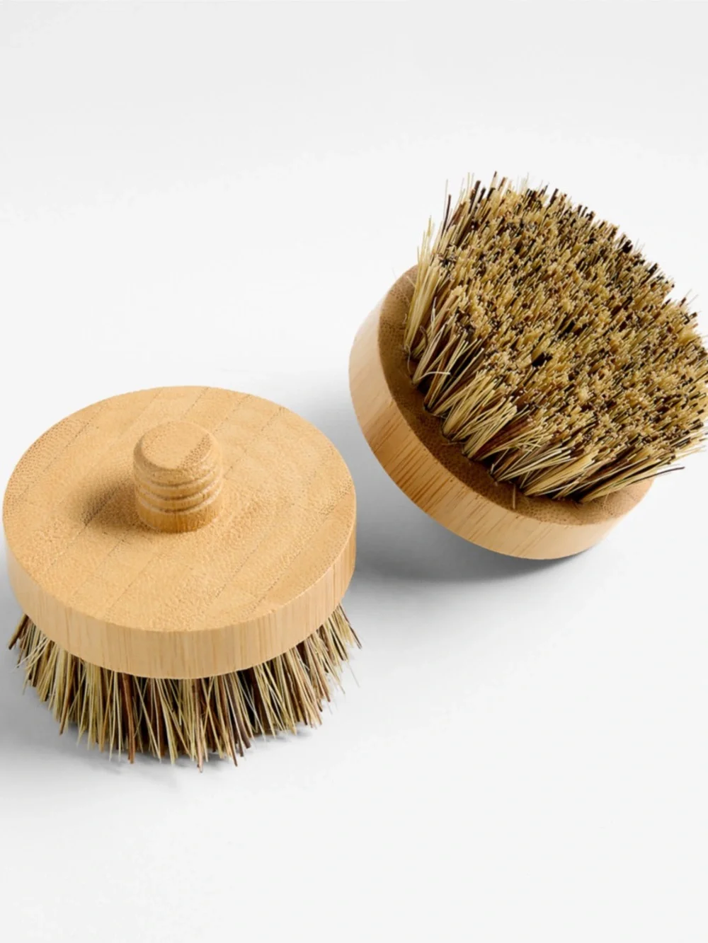 Clean by Crate Natural Palm & Dish Brush Replacement Heads, Set of 2